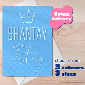 Shantay You Stay / RuPaul's Transgender-Grußkarte / Herzlichen Glückwunsch / Gut gemacht / Valentinstag / Verlobung /stay TV / Show /RuPaul