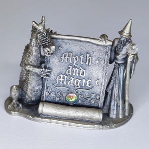 3301 The Magical Encounter / Myth & Magic / Tudor Mint / Collectable / Pewter / Crystal / Gothic / Art / Sculpture / Figurine / Mint As New