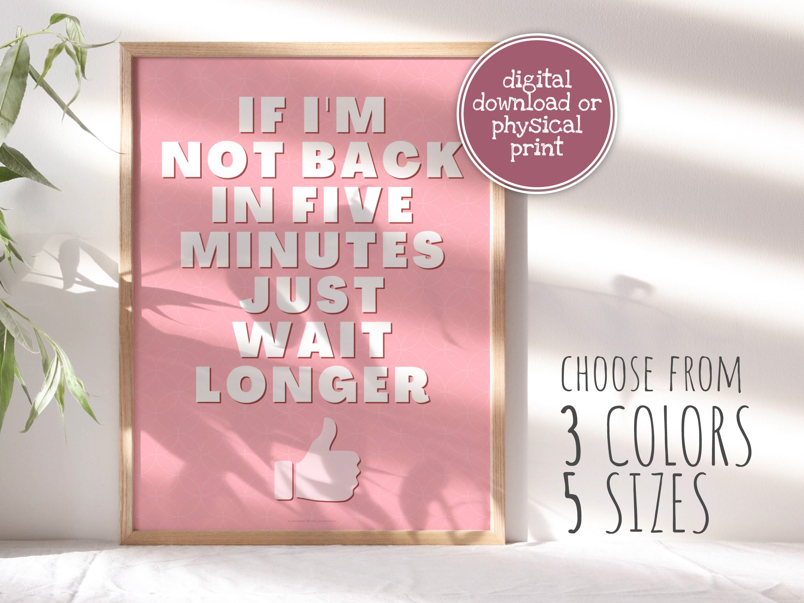 Back in 5 Minutes - Etsy Back in 5 Minutes - Etsy