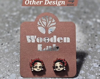Demon Slayer themed earrings