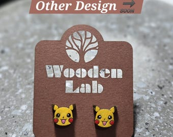 Pikachu-themed earrings