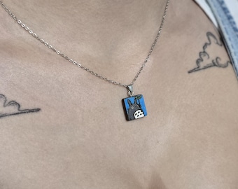 Studio Ghibli Themed Wooden Pendant Necklace