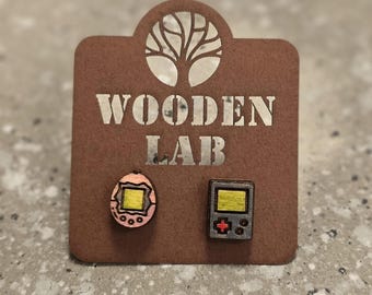 Gameboy Themed Earrings / Pins