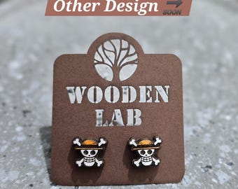 One Piece themed earrings