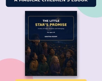 Little Star's Promise Children's Ebook, Bedtime Story, Self Worth Kindness (Digital Download)