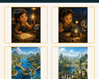 Children's Ebook, Sustainability Story, Ava's Inventions, Ages 5-9 (PDF Download)