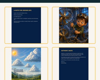 Captain Cloud and the Weather Factory, Weather Science STEM Ebook for Kids Ages 5-9, Illustrated PDF Instant Download