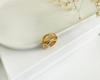 Bague ZOLOTAS Argent Massif - Nœud D'Héraclès, Taille 52, Occasion