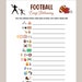 Football Emoji Pictionary Game Printable, Football Party Game, Office ...