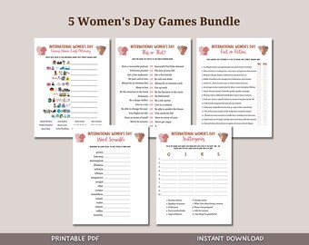 International Womens Day Games Printable, Womens History Month Party Game, Emoji Pictionary, Trivia Game, Icebreaker Game, Feminist Activity