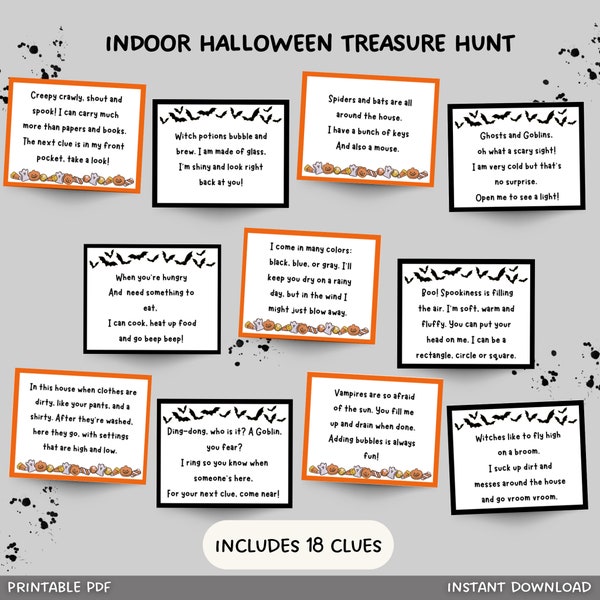 Halloween Scavenger Hunt - Etsy