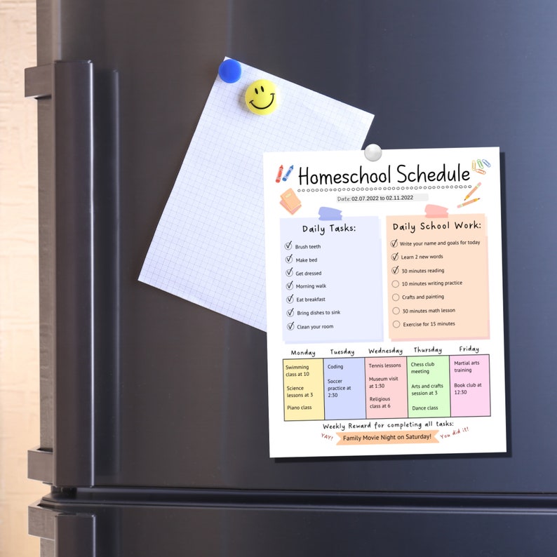 Homeschool Schedule, Homeschool Planner Printable, Homeschool Daily Schedule Kids Editable, Preschool Printable Lesson Planner PDF image 6
