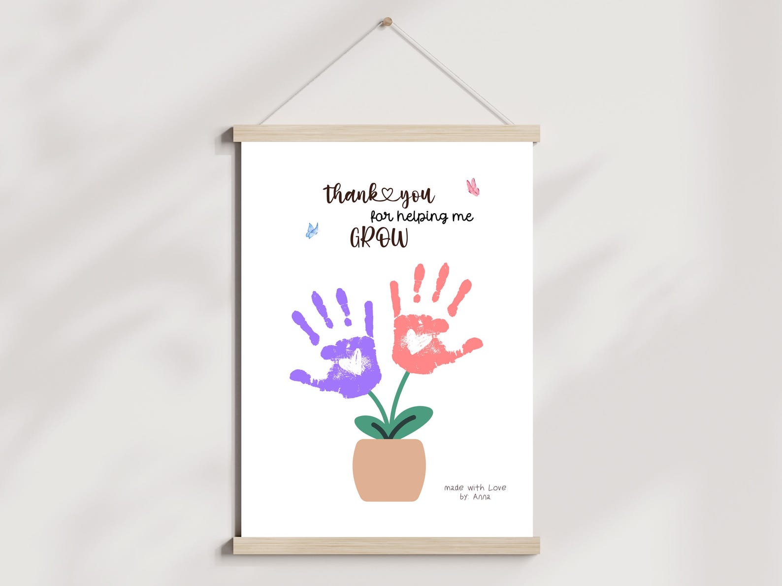 Teacher Appreciation Handprint Craft Bundle Kids Printable DIY End of ...