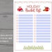 Holiday Bucket List Printable Editable Christmas Bucket List - Etsy