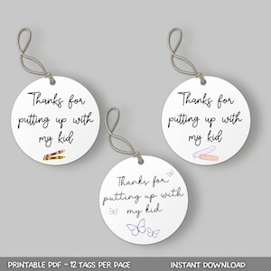 Teacher Appreciation Gift Tag, Teacher Appreciation Week, Thank You Tag, Teacher Gift Tag, Teacher Cookie Tag, Printable Teacher Tags