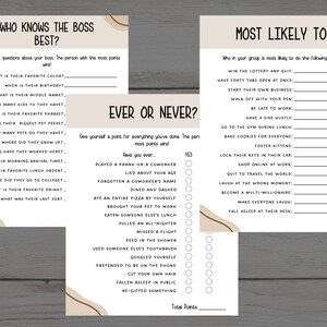 Office Party Games Printable Work Party Games Team Building - Etsy