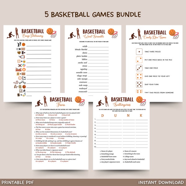 Basketball Printable - Etsy