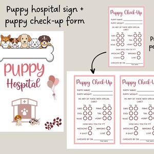 Puppy Party Signs Printable Adopt a Puppy Party Games Dog - Etsy
