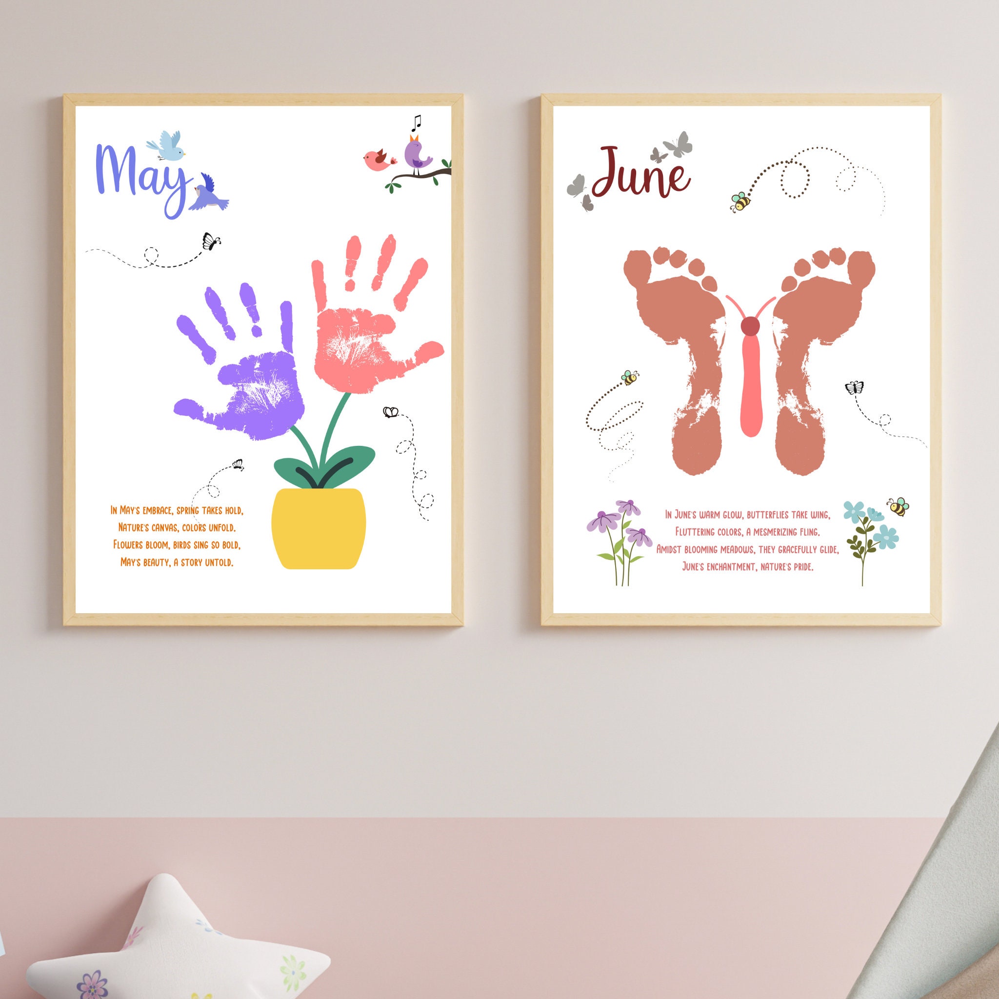 LOVE Baby Handprint & Footprint Kit – Printables by The Craft-at