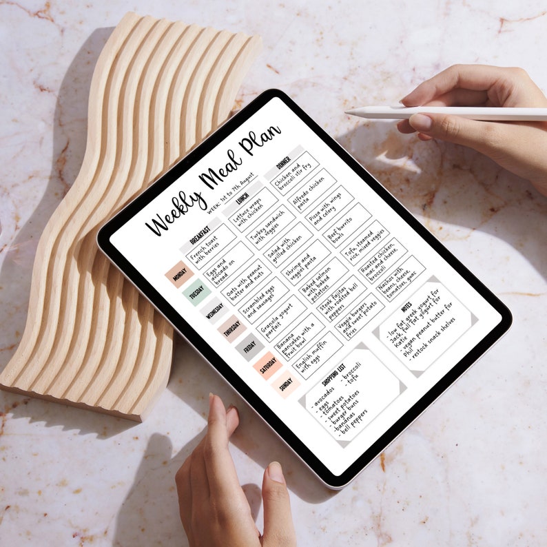 Household Planner Printable, Home Management Bundle, Editable Cleaning Schedule, Monthly Bill Tracker, Yearly Bills, Weekly Meal Planner image 7