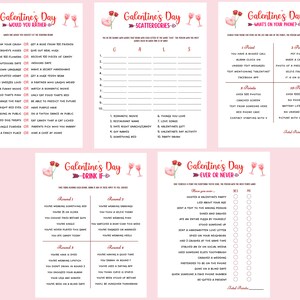 Galentines Day Games PrintableParty Games Ladies Etsy