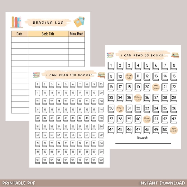 Reading Reward Chart - Etsy