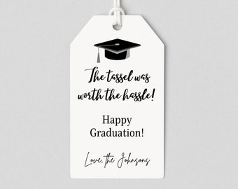 Custom Graduation Gift Tags, Personalized Happy Graduation Tags, Congrats Grad, Senior Grad Gift Tag, Tag for Grad Gifts, Class of 2023 Tags