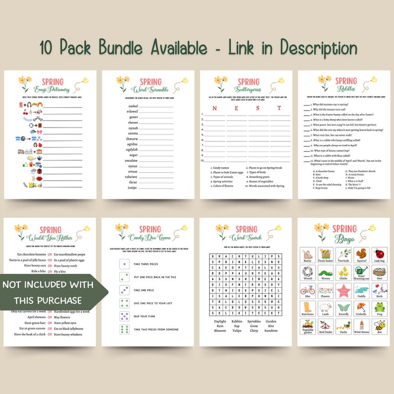Spring Riddle Coloring Pages Spring Riddles Game Printable, Spring Activity Adults and Kids ...