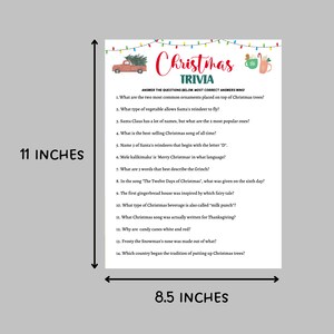 Christmas Trivia Game Printable, Fun Holiday Party Game, Office Party ...