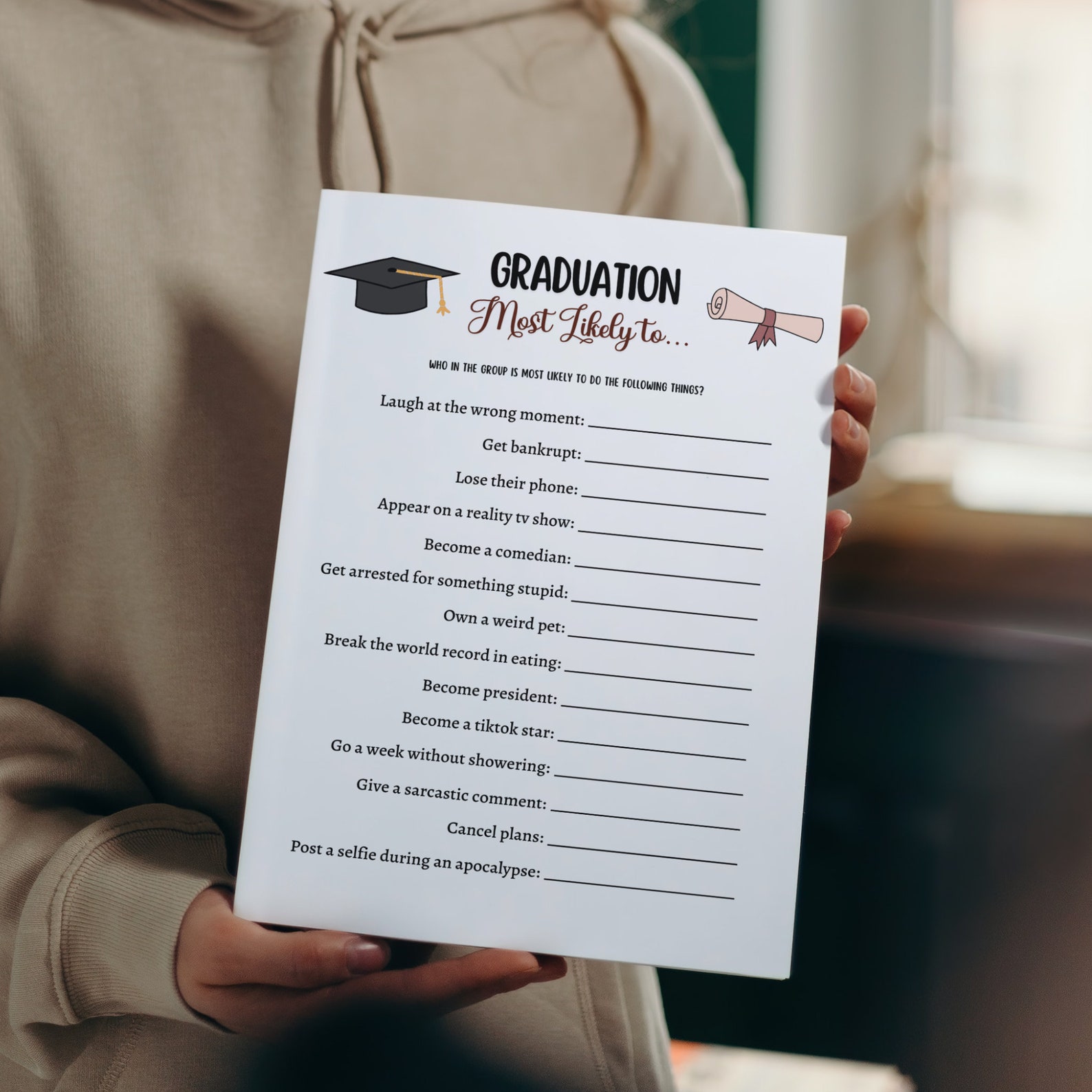 Graduation Party Games Bundle Printable, High School Senior Grad Party ...