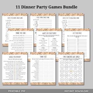 Dinner Party Games Printable, Icebreaker Questions/ Games, Adult Party Games, Fun Cocktail Party Games, Birthday Party Games, Emoji Games