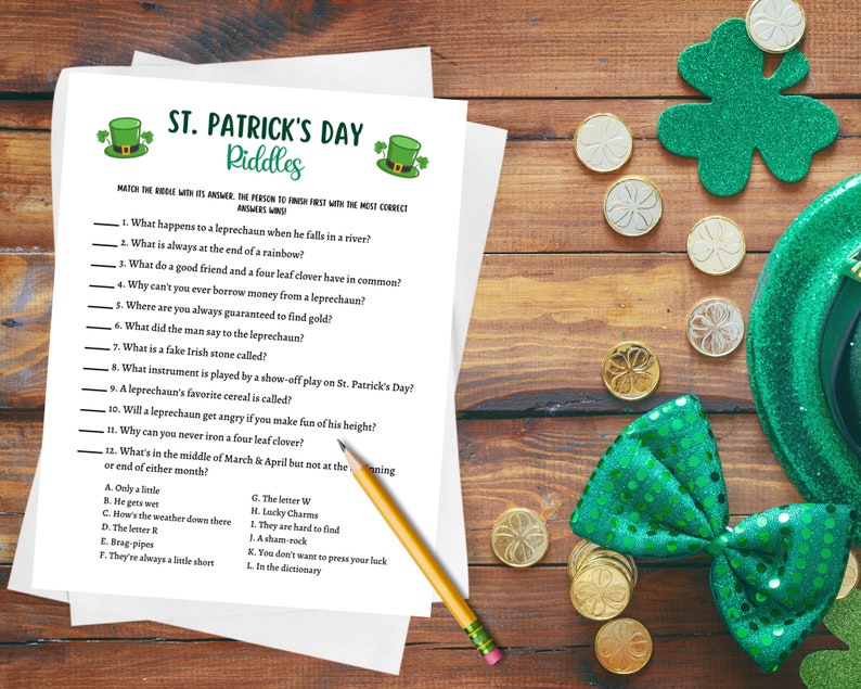 st patrick day riddles