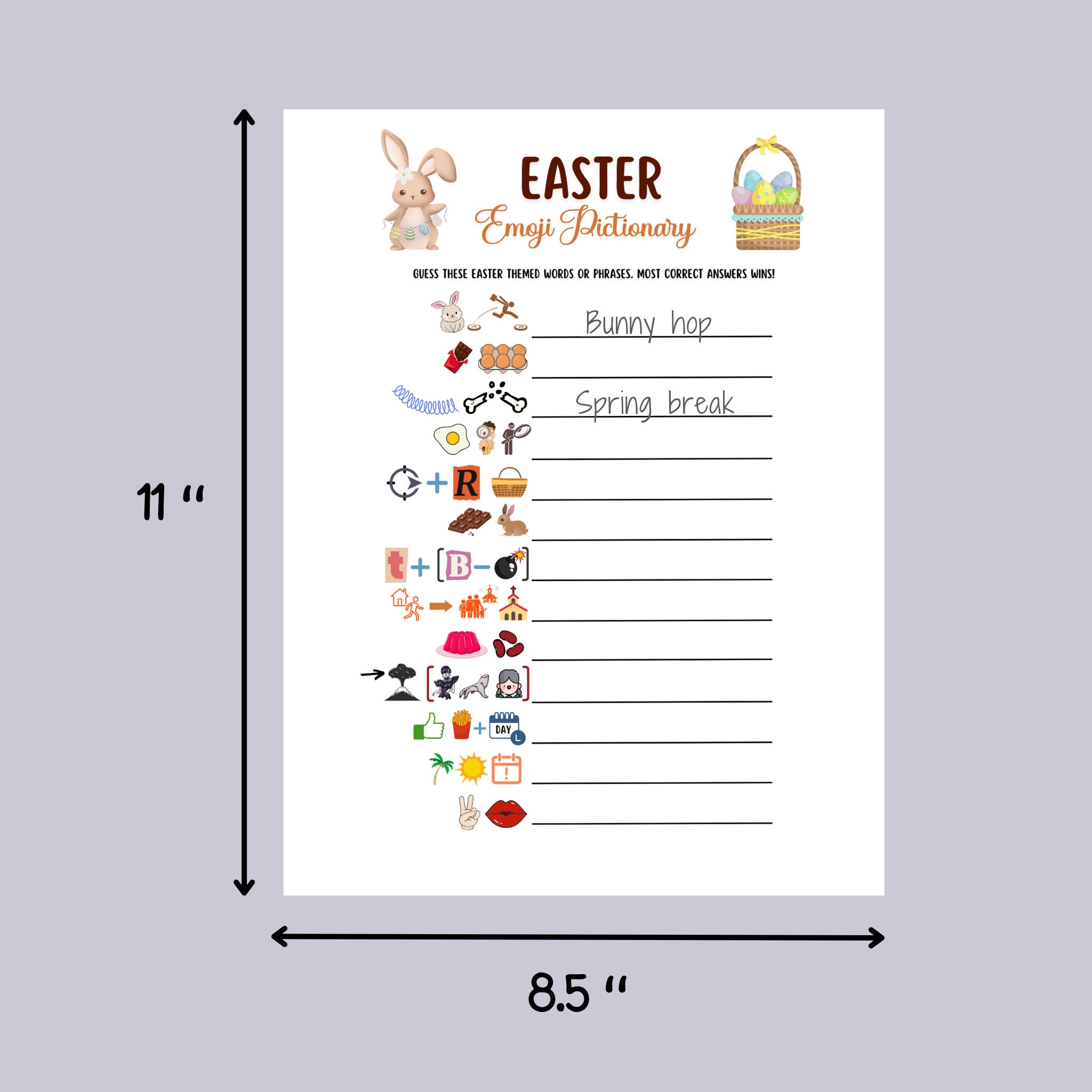 Easter Games Bundle Printable, Easter Activity Kids, Easter Party Games ...