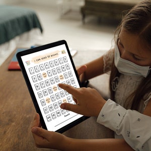 Printable Reading Chart Kids, Reading Log Tracker 50 100 Books, Book Reading Challenge, Homeschool Reading Reward Chart, Progress Chart PDF image 6