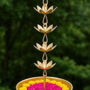 Hanging Urli Bowl for Diwali Decor hammered finish wedding decoration
