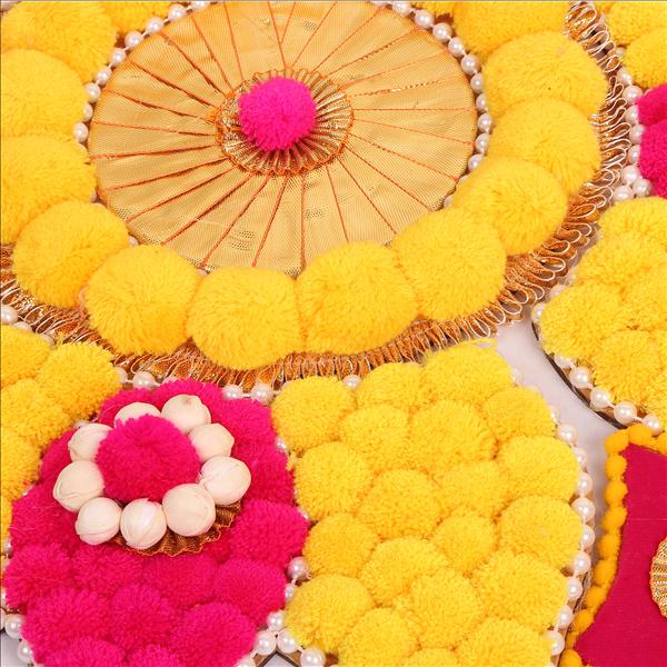 Vibrant Handcrafted Wool MDF Rangoli: A Fusion of Tradition and ...