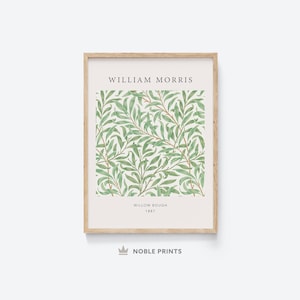 Willow Bough by William Morris, Printable, Art Nouveau, Reproduction Art Print, Colorful Art, Digital Download