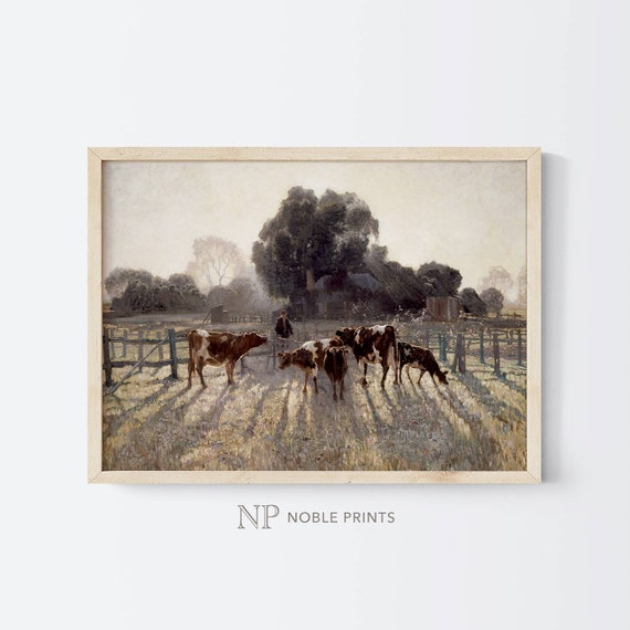 Farmhouse Wall Decor Printable Cow Print Farm Animal Print - Etsy
