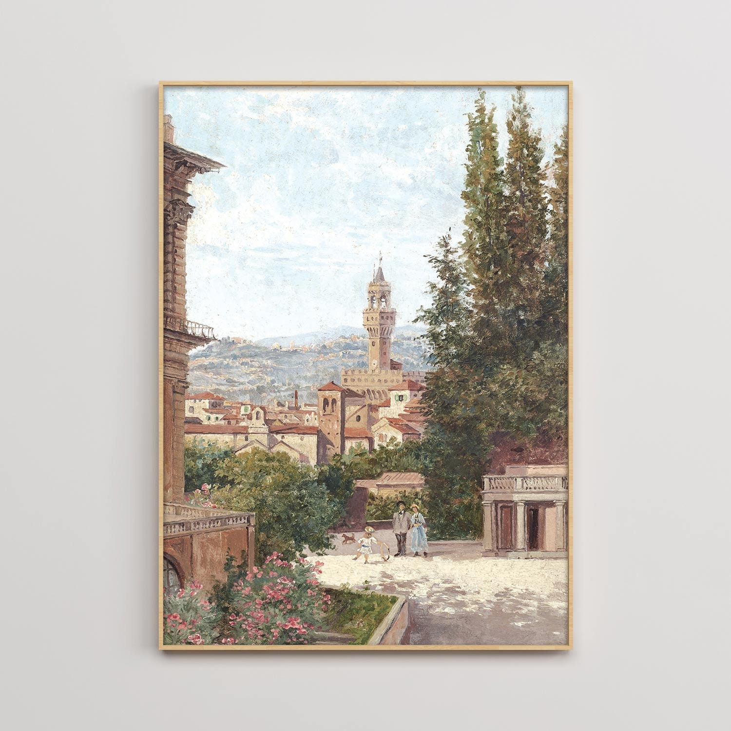 イタリアの街の絵画、印刷可能、イタリアの風景画、ヴェネツィアの絵画