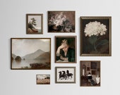Moody Gallery Wall Set, Digital Downloads, Dark Academia Aesthetic, Antique Prints