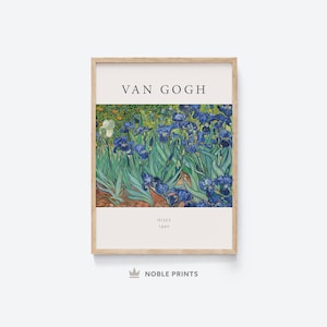 Vincent Van Gogh, Irises, Printable, Colorful Art, Reproduction Art Print, Printable Wall Art, Vincent Van Gogh Print, Digital Download