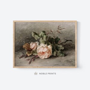 Vintage Botanical Print, Printable Art, Vintage Flower Art, Antique Floral Print, Digital Download