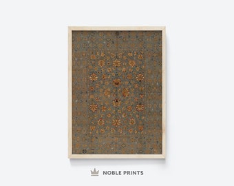 Vintage Textile Wall Art, Printable, Vintage Tapestry Art Print, Digital Prints