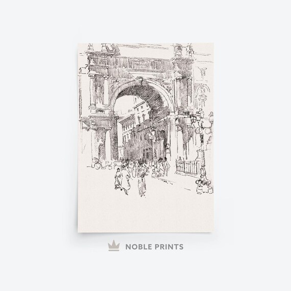 Vintage Paris Print, Printable, Vintage French Decor, European Wall Art, Digital Download