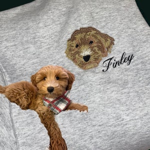 Besticktes Sweatshirt mit Haustier