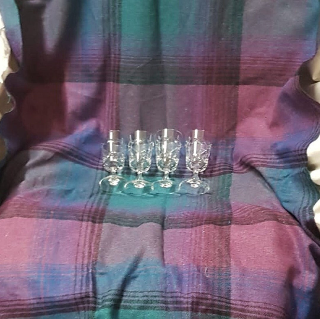 4 X Vintage 50ml Tutbury Lead Crystal Liqueur Glasses Etsy Australia