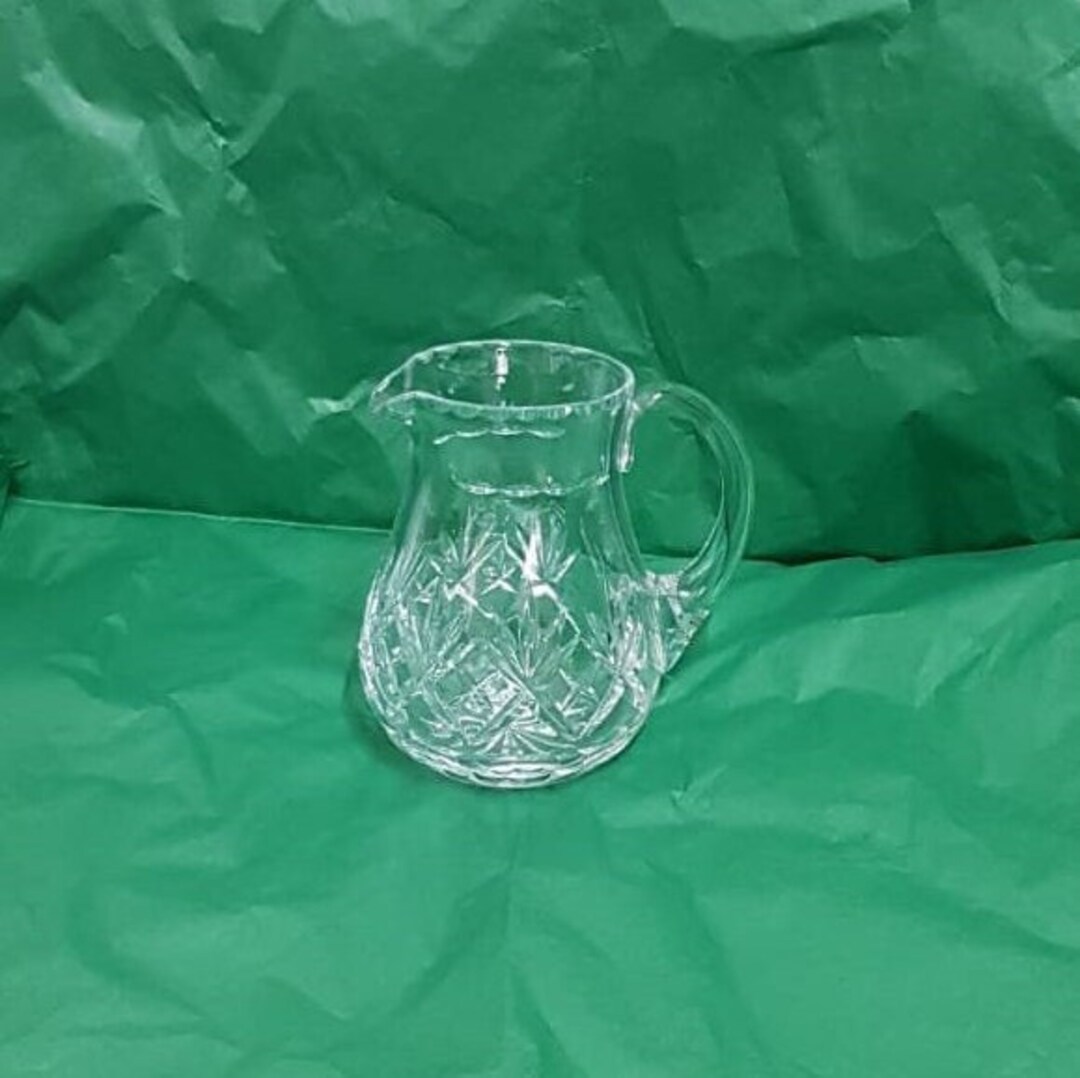 Vintage Tutbury Lead Crystal Jug 550 Ml Etsy