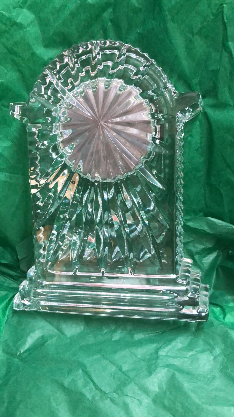 Large Vintage Waterford Crystal Mantle Clock Lismore Cut Etsy