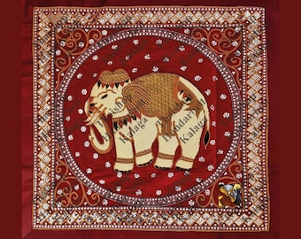 Thai Elephant Wall Hanging - Item No. 00006 - As an image - photo file as a PDF file for download - for canvas printing