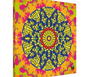 Mandala Stars Canvas Print - 60 x 60 cm